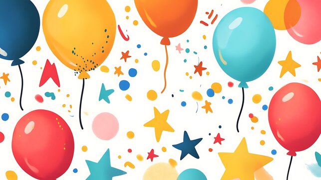 A cheerful card with balloons, stars, and a Teacher’s Day message in bold, bright letters 