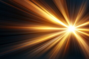 Bright yellow light is shining through a dark background