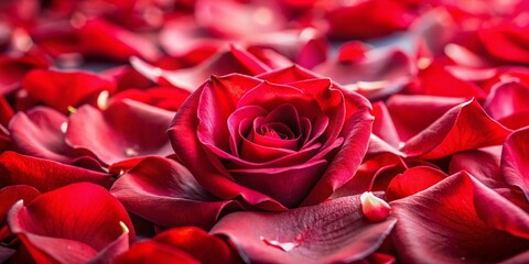 Naklejka premium Red Rose Petals - Artistic Candid Photography