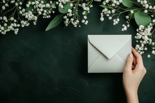 A hand holding a wedding invitation, symbolizing the importance of celebrating love and unity