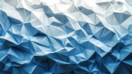 Fototapeta premium A 3d tapestry of modern design, a lowpoly world for creative expression. Glaciered. Illustration