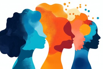 A mental health infographic illustrating signs of burnout, with colorful sections for symptoms, causes, and prevention