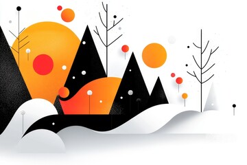 A timeline infographic of a historical event, with markers for key moments and accompanying illustrations