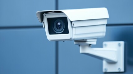 Surveillance camera monitoring security urban environment technology image modern architecture close-up view safety concept
