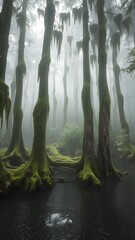 fog filled swarm - vertical orentation