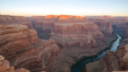 Canyon landscape with river