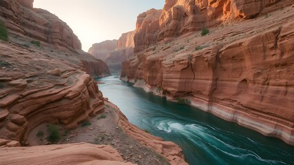 Canyon landscape with river
