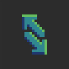 Fototapeta premium this is share icon in pixel art, this item good for presentations,stickers, icons, t shirt design,game asset,logo and project.