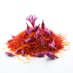 Fototapeta premium Saffron on white background