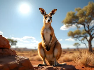 Gardinen kangaroo in the wild © Deede
