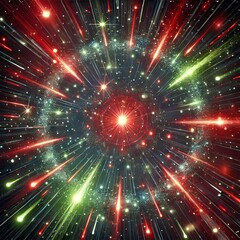 Naklejka premium Colorful meteor shower background