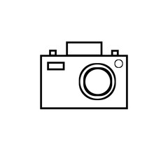 Camera icon with white background 