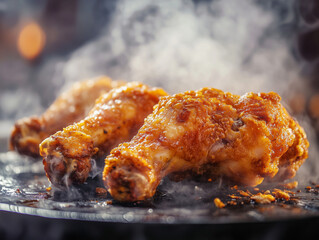 grilled chicken on the grill