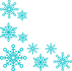 Fototapeta premium Snowflake Corner