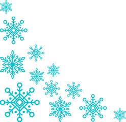 Fototapeta premium Snowflake Corner