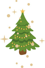 Christmas Tree Illustration