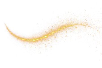 Gold glitter curve sparkly shiny texture shimmering path of golden Light png clipart transparent