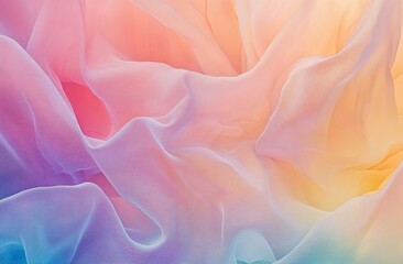 Obraz premium Pastel rainbow fabric texture background.