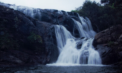waterfall in the forest, Bakes water fall at Horton place 