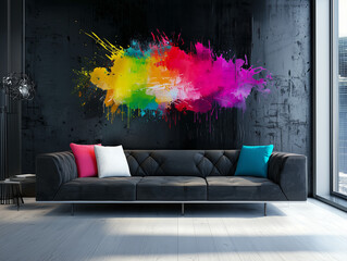 スプララッシュ壁＆ソファ