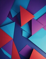 Abstract Geometric Pattern in Vibrant Colors