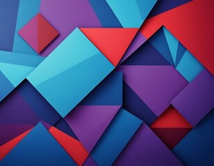 Abstract Geometric Design with Vivid Colors