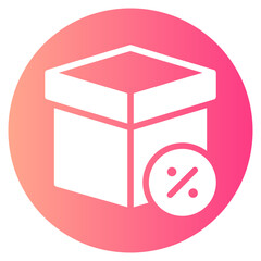percent gradient icon