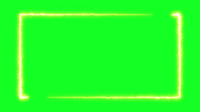 Seamless loop neon light rectangle frame green screen, Animation of glowing neon rectangles abstract background.
Abstract neon rectangle frame animation. Neon Rectangle Border.