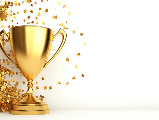 Golden trophy background