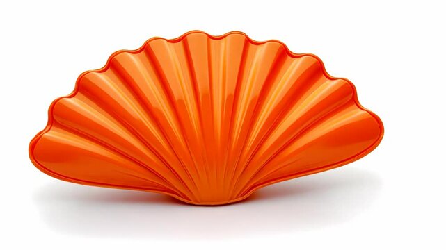 Decorative orange shell design for vibrant home decor or beach-themed events