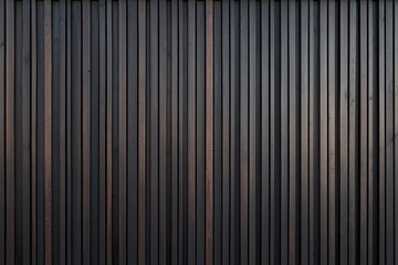 Obraz premium Dark brown vertical wooden planks wall texture.