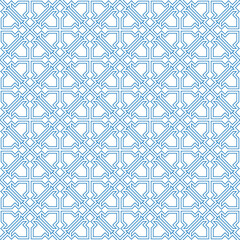 luxury blue clean geometric seamless pattern. Arabic Islamic clean thin line pattern for wedding invitation card