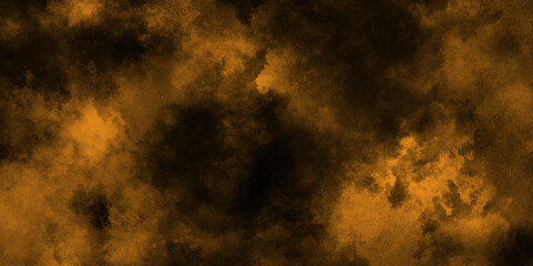 grunge and grainy abstract Flying through stormy brown clouds, Orange Fog or smoke color isolated background for effect, Texture of a orange brown concrete as a background, brown grungy wall.