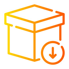 down arrow gradient icon