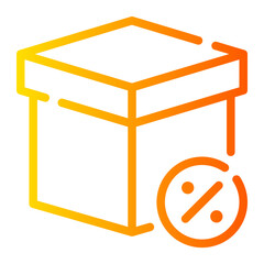 percent gradient icon