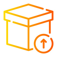 up arrow gradient icon