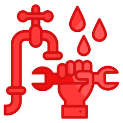 Plumber  Icon Element For Design