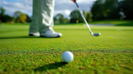 Harmony on the Green. A blend of nature and sport concept