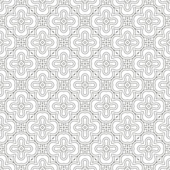 Clean luxury seamless vector pattern. Arabic Islamic Gold elegant floral or flower thin line tile pattern for Wedding invitation card