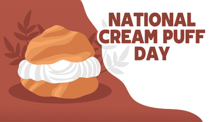 national cream puff day and delicious cream puff