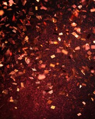Red Confetti Celebration: A Festive Burst of Joy and Glamour