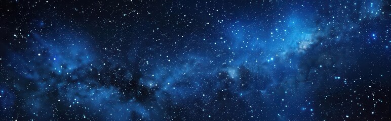 Cosmic Blue. Exploring the Mysteries of the Universe concept