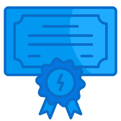 Renewable Energy Certificate  Icon Element For Design