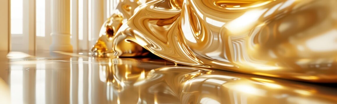 Amber Elixir. A fusion of gold and amber flowing smoothly.