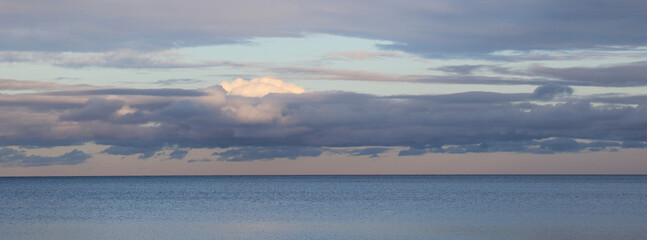 Evening clouds over Lake Vanern, Sweden.