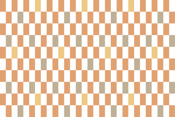 カラフルな縦長の市松模様、和柄背景、オレンジ、くすみカラー