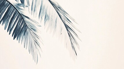 Obraz premium of a fern leaf, emphasizing the delicate fronds and natural symmetry. | 