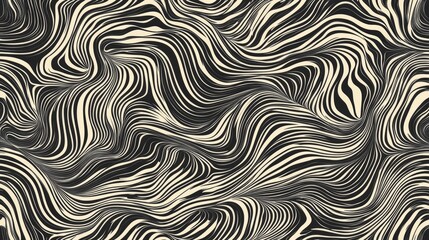 Fototapeta premium Abstract Wavy Line Vector Pattern Background