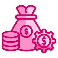 Cost Management  Icon Element For Design