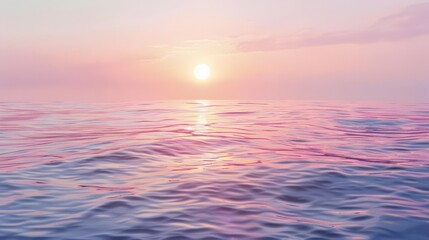 Obraz premium Ethereal Reflections. Tranquil beauty of nature's sunset over water